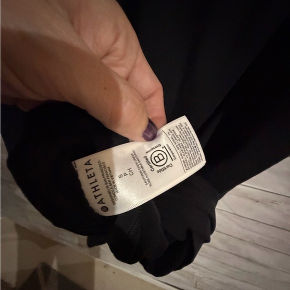 NWT Athleta Santorini Cinch Knit Tank Dress Midi Black-sz Small - Picture 6 of 8